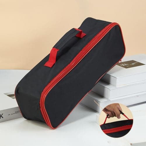 MCAOAL Road-Trip Car Vacuum Organizer Bag Oxford Fabric, Red — view 2