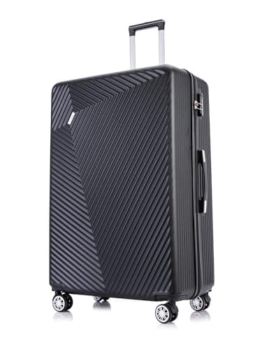 FLYMAX Medium Suitcase 4 Wheel Lightweight Luggage Hard Shell ABS Travel Case Hold Check in Fits 15kg - 20kg Medium Size + 3 Digit Lock + Telescopic Handle 67 Litre Capacity