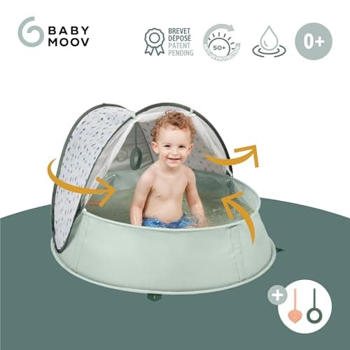 Babymoov Aquani Pop Up Baby Beach Tent & Paddling Pool - Anti-UV Sun Protection UPF 50+, Provence — view 3