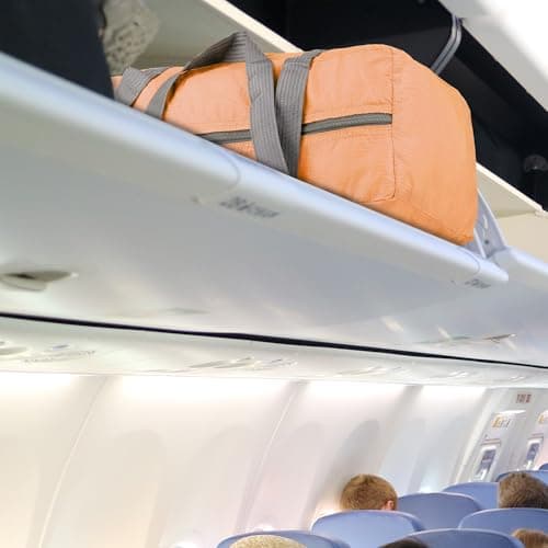for Easyjet Airlines Cabin Bags 45x32x16 Underseat Travel Cabin Bag 25L Carry on Hand Luggage Weekend Holdall Bag for Men and Women (Orange) — view 5