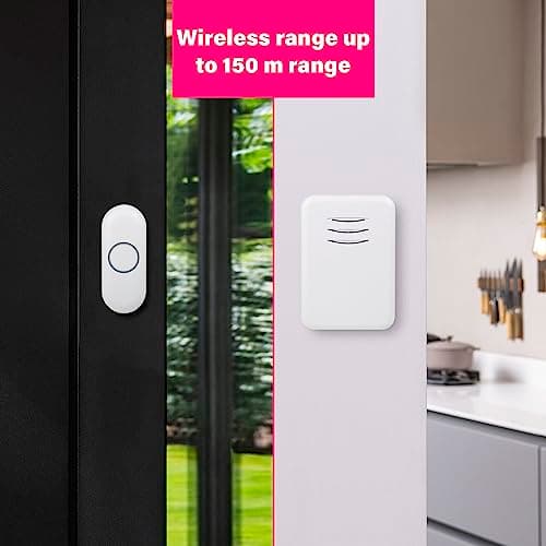 Byron Wireless Portable Doorbell Set - 150 m Range - 16 Melodies - DBY-22311 — view 2