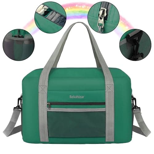 for Ryanair Airlines Cabin Bags 40x30x20 Underseat Holdall Travel Bag 20L Carry on Hand Luggage Weekend Bag with Shoulder Strap for Women and Men (Teal Blue) — view 3