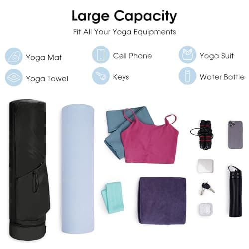 sportsnew Yoga Mat Bag Full Zip Pilates Bag with Adjustable Carring Strap — view 5