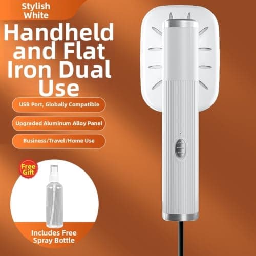 Portable Travel Steamer Compact Handheld Fabric Iron Quick Heating Wrinkle Remover for Clothes Curtains 21.6cm Black(1) — view 2