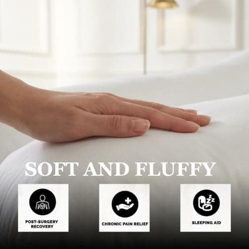 LOOMERIG 12ft U-Shaped Body Pillows – Full Body Support Pregnancy Pillow for Neck, Back & Legs, Ergonomic Comfort, Soft Polyester Filling, Machine Washable Cover — view 4