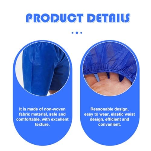 DIKACA Disposable Sauna Shorts 15Pcs Mens Underwear Blue Non-Woven Fabric for Travel and Spa — view 4