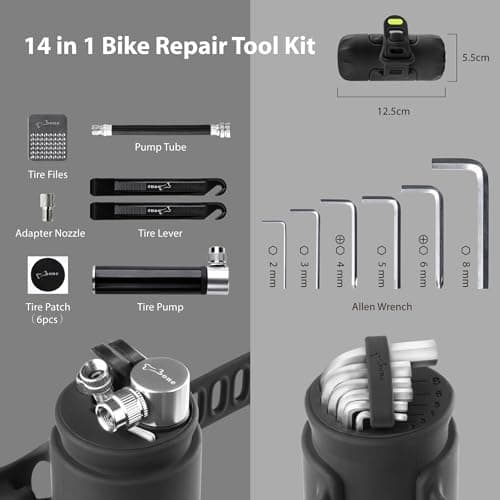 BONE Bike Portable Tool Kit, 14-in-1 Bicycle Repair Capsule for Cycling — view 2