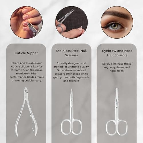 Ozric Manicure Set -7 Pcs Stainless Steel Pedicure & Nail Care kit — view 4