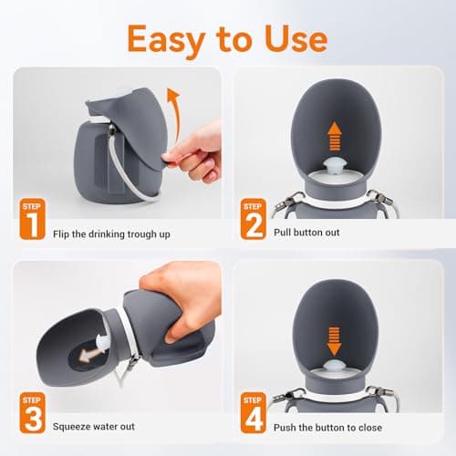 PETLESO Dog Water Bottles for Walking 800ml Large Pet Water Dispenser for Outdoor Hiking & Travel, Leak-proof Lightweight Drinking Bottle — view 6
