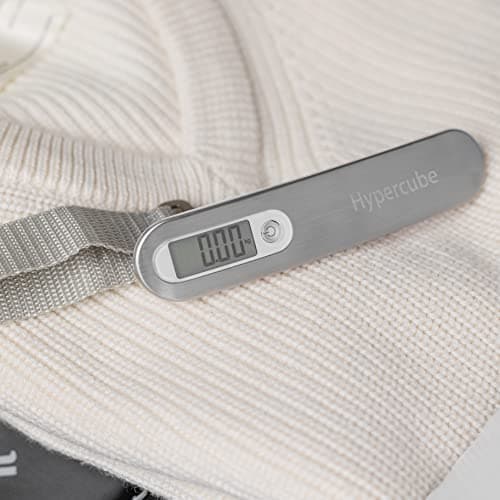 Hypercube Luggage Scale Portable Digital Weight Scale for Travel Suitcase Weigher with Tare Function 110 Lb/ 50Kg Capacity Grey — view 6