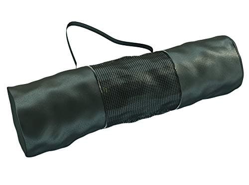Respire Fitness Yoga Mat for Men and Women, 185 x 57 cm, Thick Cushion with Smooth and Ribbed Surfaces, Non-Slip Sweat Resistant Material for Pilates, Stretching, Fitness, and Meditation (Black) — view 5
