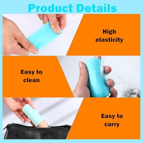 Silicone Leak-Proof Caps,10 PCS Silicone Bottle Covers for Travel Leak-Proof Elastic Sleeves, Anti-Spill Protectors & Silicones Caps Bottle Sleeve for Spray Refillable Cosmetic Wine Bottles — view 3