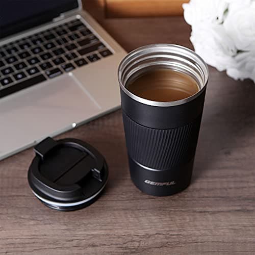 GEMFUL 510ml Thermal Coffee Cup Insulated Stainless Steel Travel Tumbler — view 6