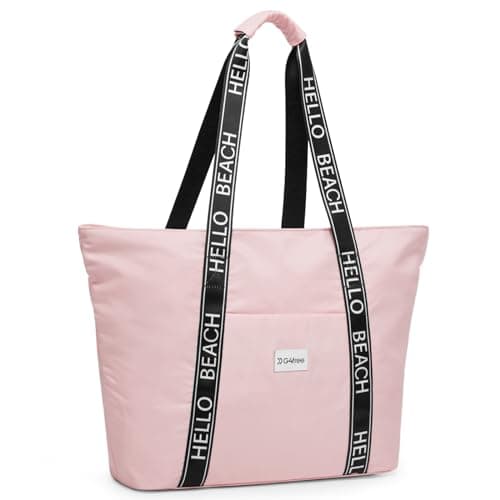 G4Free 30L/50L Waterproof Beach Bag for Women Sport Gym Tote Bag Large Capacity Shopping Shoulder Bag Casual Weekend Bag