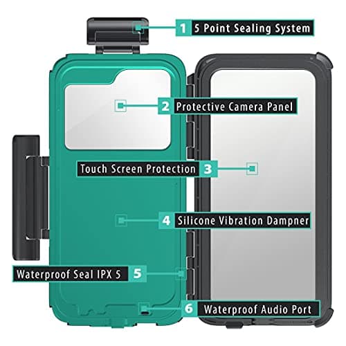 Ultimateaddons Motorcycle Crossbar 8-16mm Mount with Waterproof IPX5 Case for XXL Universal Phones - Dustproof and Shockproof Cover - 168 x 70mm — view 4