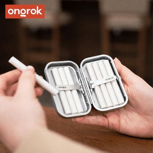 ONGROK Airtight Pocket Case - Aluminum Storage Case with Silicone Seal - Slim Portable Travel Organizer with Secure Holders - Pocket Size Durable Metal Carry Case (Gunmetal) — view 4