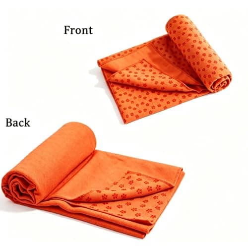 Oaygat Yoga Towel Sweat Absorbent Non-slip Yoga Towel Quick-drying yoga mat cloth Breathable Yoga Mat With Mesh Carrying Bag Orange — view 6