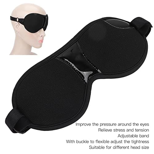 Magnetic Blindfold | 12-Magnet Sleeping Mask for Headache Relief and Stress Reduction | Adjustable Light Blocking Eye Cover | Comfortable Polyester Sleep Aid — view 3