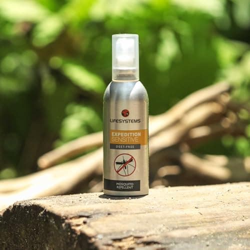 Lifesystems Insect Repellent Expedition Sensitive Pump Spray Repels Mosquitoes, Midges, Biting Insects and Ticks | Up to 6hrs Protection | Ideal for Children: DEET-Free Formula, Silver, 50 ml — view 2