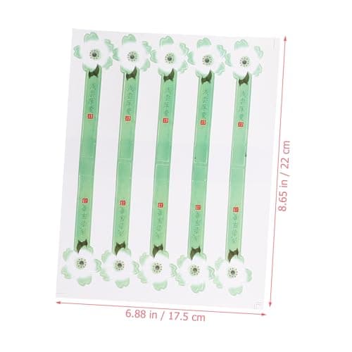 Mooncake Packaging Sticker Labels 30 Sheets White Card PVC Seal — view 4