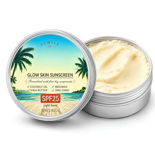 Natural Sunscreen SPF25 for Face & Body, Mineral Sunscreen SPF25, 80g
