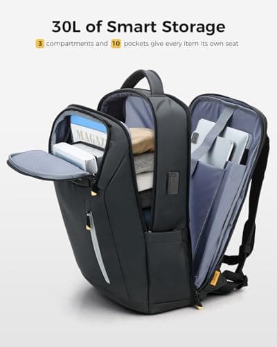 Lekespring Laptop Backpack for Men, 17.3 Inch 30L Business Rucksack — view 2