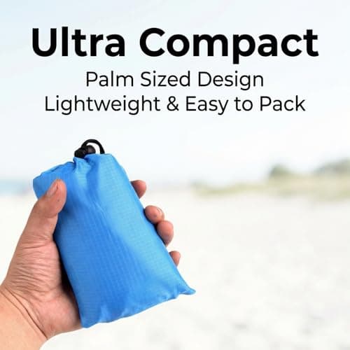 Snugcore Beach Blanket 200 x 210 Lightweight Beach Mat for Camping, Sand Free Foldable Picnic Blanket and Mat with Carry Bag, Large Size Portable Beach Blanket for Camping Outdoor Travel Garden Use — view 4