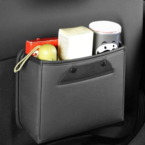 Automotive Garbage Cans Leakproof Leather Backseat Storage Bag — view 2