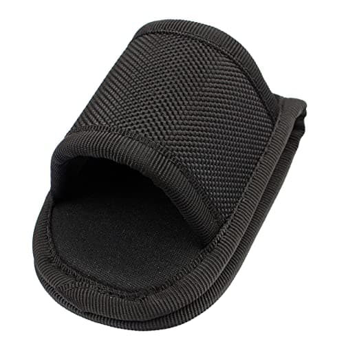 Vdaxvme Open Top D Cell Compact Light Holder PU Leather Duty Belt Nylon Weave Flashlight Duty Belt Accessories