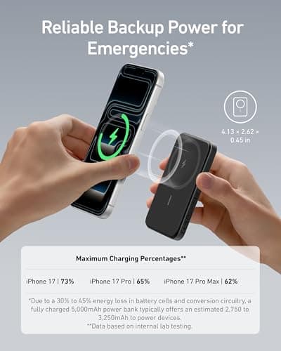 Anker 621 MagGo Power Bank, 5,000mAh Magnetic Portable Charger — view 3