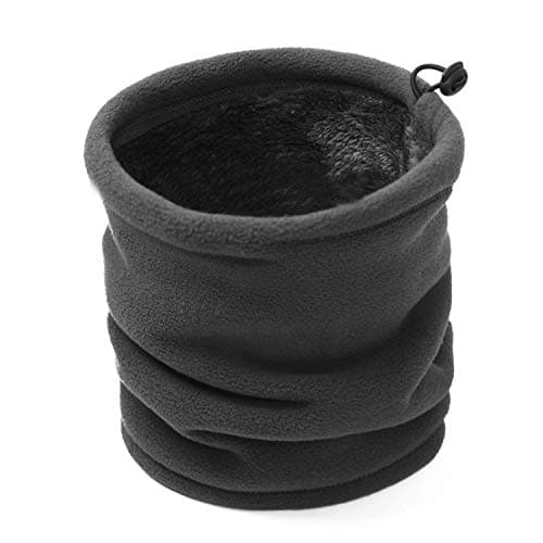 TAGVO 2 PCS Winter Fleece Neck Warmer, Soft Double Layer Fleece Thick Thermal Neck Gaiter Elastic Multifunctional Scarf Windproof Skiing Neck Tube Ear Warmer Balaclava Hood Unisex for Outdoor Sports — view 2