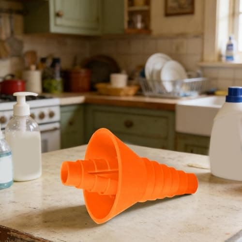 Flexible Pouring Connector - Bottle Transfer Tool for Spill Free | Silicone Foldable Funnel with Tight, Liquid Adapter System for Clean Refilling, Compact Storage Design for Home Dorm Use — view 3