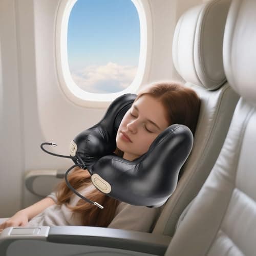 YDuupxe Travel Neck Pillow with Wireless Headset Memory Foam U Shaped Music — view 4