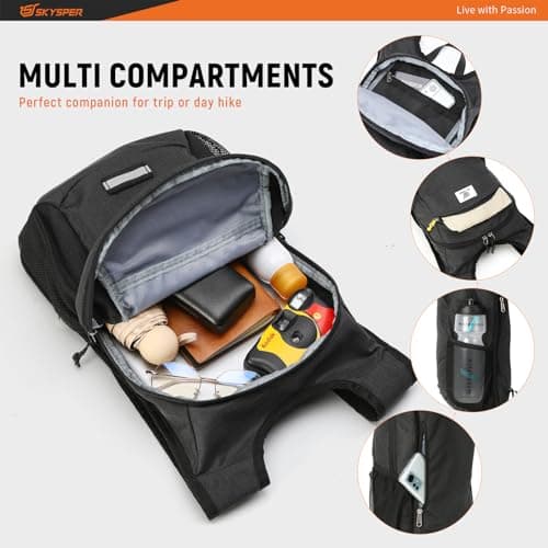 SKYSPER 10L Hiking Backpack Lightweight Packable Back Pack Small Travel Daypack for Women Men Foldable Outdoor Rucksack — view 3