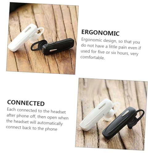 CIYODO 2pcs Car Wireless Headset Earbuds Hands-free Earphone Microphone for Business Travel Office Use — view 2