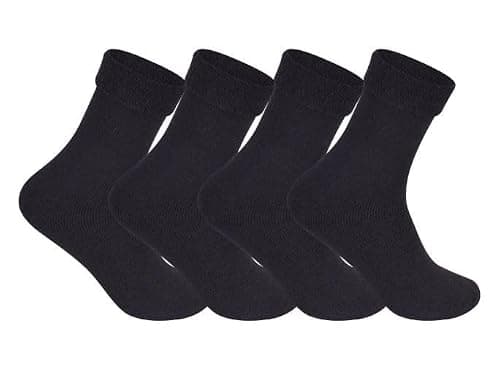 ITRAT® Men's Diabetic Merino Wool Thermal Heated Extra Warm Socks 2.4TOG (-25°C resistant) - Hiking, Walking, Thermal, Athletic, Outdoor Winter Socks (Two Pairs) — view 3