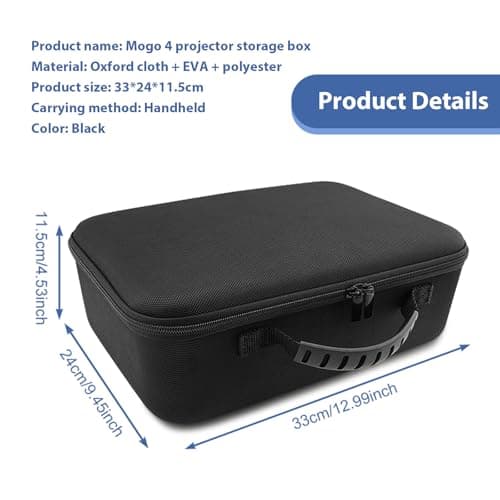 Growalleter EVA Hard Carrying Case for XGI-MI MoGo 4 Projector, Black — view 3