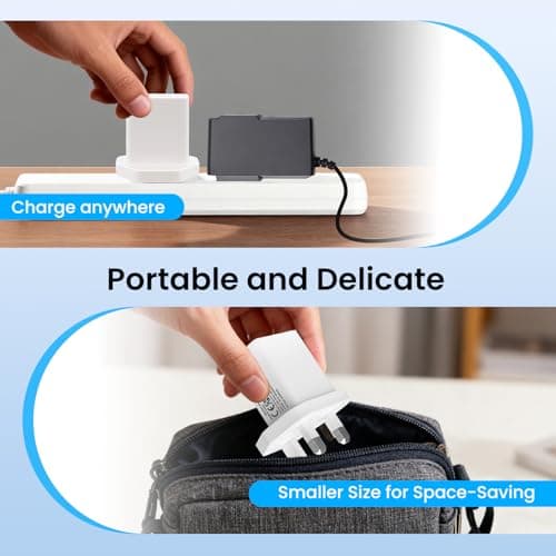 UKCA Certified 4PCS 5V 2A USB Portable Charger, AC DC Adapter Universal Travel USB-A Wall Plug for Phones, Tablets, Bluetooth Speakers, Smart Watches, MP3 Players, Headphones, and More-White — view 6