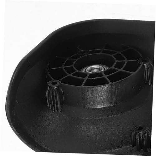 PACKOVE 2pcs Suitcase Wheels Replacement with Silicone Wheel Cover Suitcase, Abs Plastic Swivel Caster for Luggage and Trolley, Black, Travel Replacement — view 3