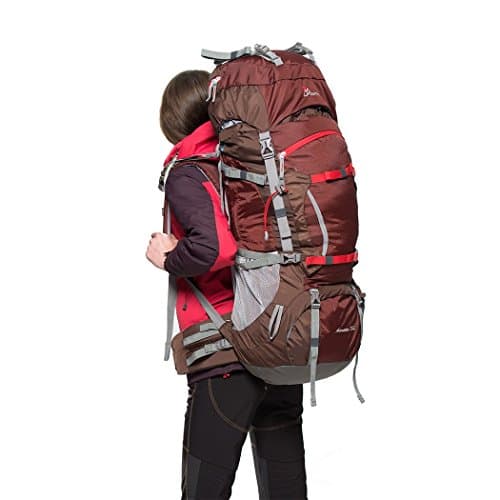 MOUNTAINTOP 70L Internal Frame Hiking Rucksack with Rain Cover Unisex — view 2