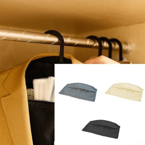 Travel Security Hanging Pouch 44x32cm Waterproof Material(Black) — view 3