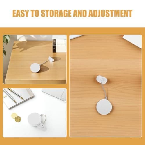 Retractable Anti Theft Wire Lock Cable for Earphones and Games White — view 3