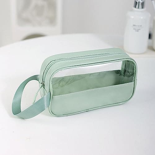 FIYUK Toiletry Travel Wash Bag Waterproof Portable Traveling Accessories Organizer for Women and Men, Green — view 4