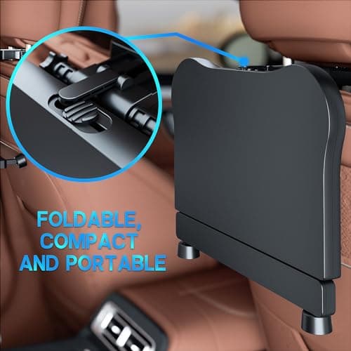 Car Seat Tray Foldable Back Seat Food Table for Kids, Rear Passenger Seat — view 6