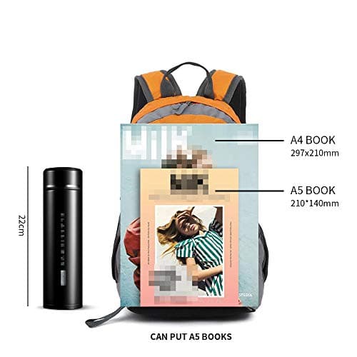 Bseash 10L Small Hiking Backpack for Kids Ages 3-6 Girls Boys Under 4 feet, Mini Waterproof Outdoor Sport Travel Camping Daypack (Orange) — view 6
