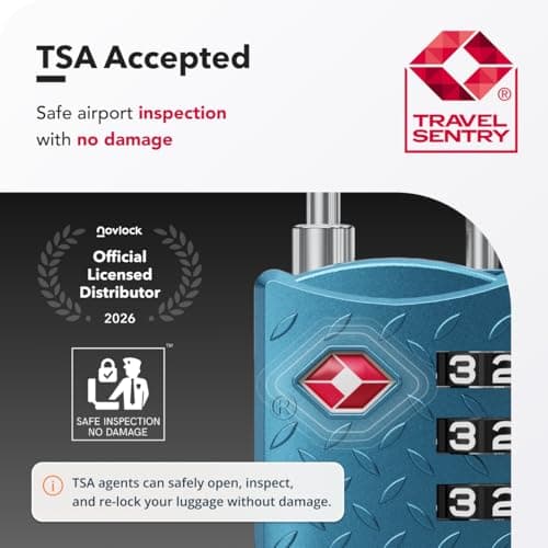 NovLock TSA Padlock for Suitcases, TSA Approved Luggage Locks for Travel — view 2