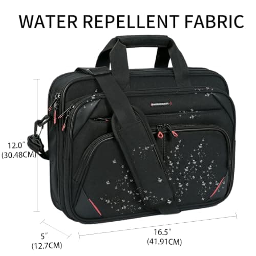 KROSER Laptop Bag 15.6 Inch Water Repellent Briefcase Computer Laptop Case Shoulder Bag Bussiness Carrying Handbag Laptop Briefcase Sleeve for Women/Men, Grey — view 4