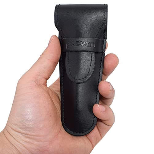 Genuine Leather Safety Razor Leather Protective/Travel Case For Any Safety Razors - Razor Case Keeps Your Double Edge Razor Blade Safe. — view 2
