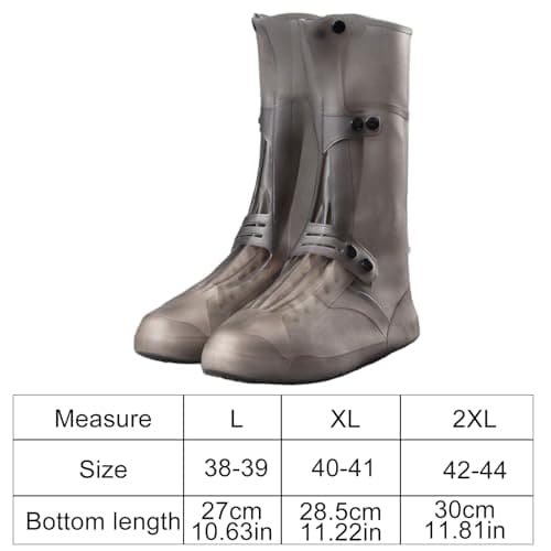 Waterproof Shoe Covers for Rain Silicone Non-slip Waterproof Garden — view 3