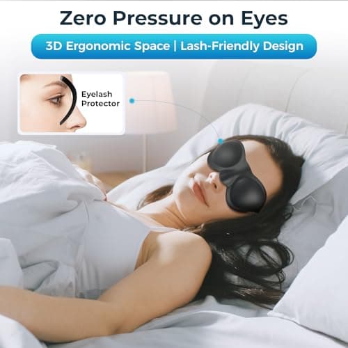 Zugzwang Moisture Chamber Glasses for Dry Eyes, Silicone Moisture Goggles for Sleeping, Soft Sleep Mask Sleep Glasses for Women Men (1) — view 3